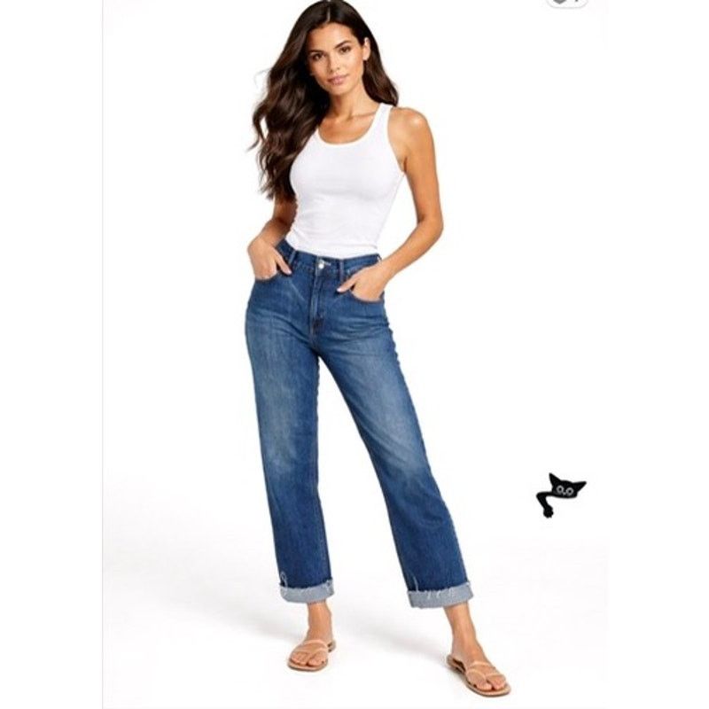 Other NWOT Christian Dior 01 Med Wash Button Boyfriend Jeans 10 Size 32" / US 10 / IT 46 - 3 Thumbnail