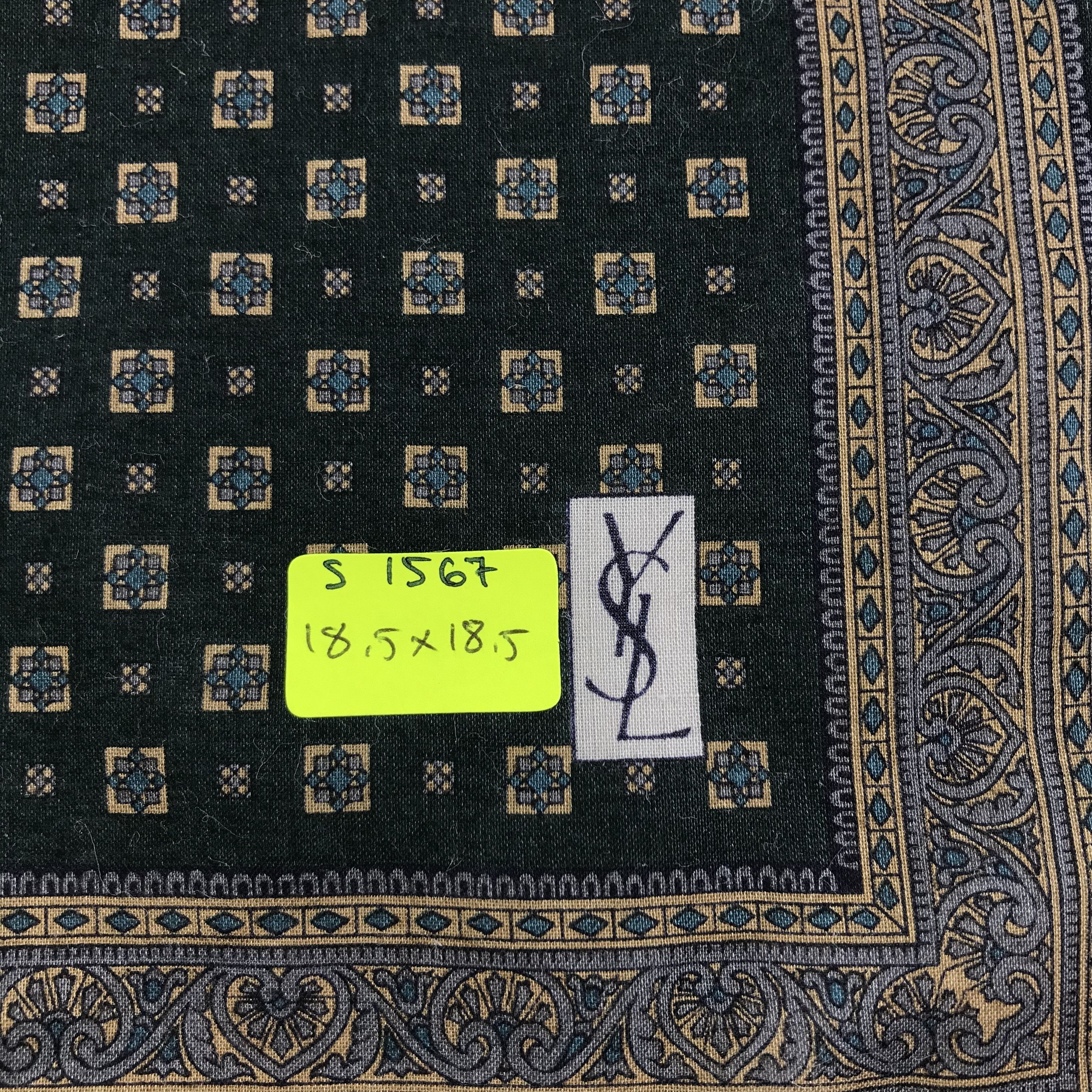 Vintage × Yves Saint Laurent Yves Saint Laurent Bandana / Handkerchief/Neckerchief -S1567 Size ONE SIZE - 5 Thumbnail