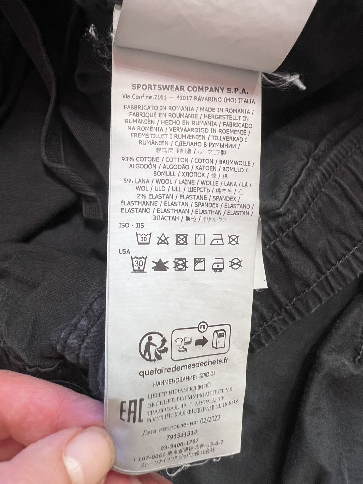 Stone Island Stone Island Cargo Pants W32 Graphite Dark Grey Jogger Size US 32 / EU 48 - 19 Thumbnail