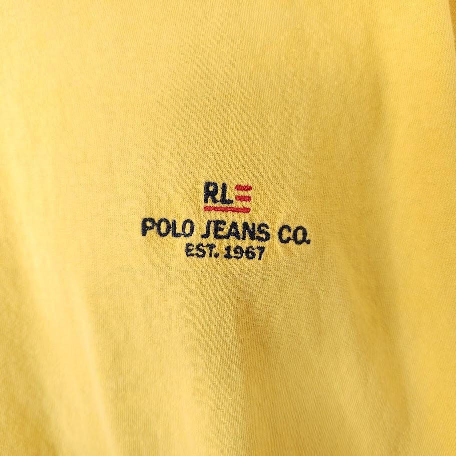 Vintage Vintage Polo Jeans Company T Shirt Mens Size XL Yellow 90s Size US XL / EU 56 / 4 - 2 Thumbnail