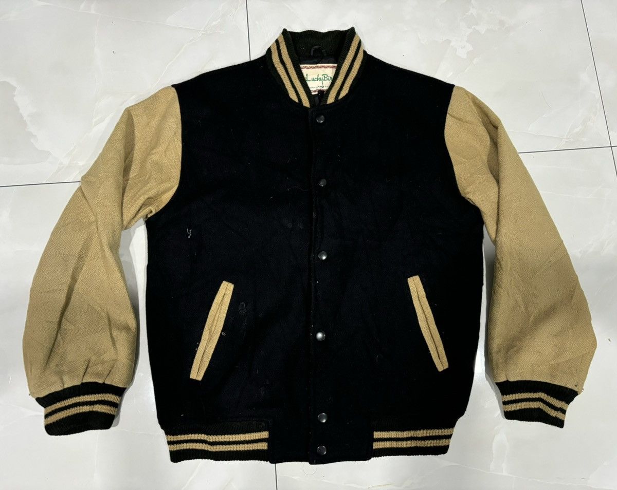 Japanese Brand Varsity Jacket Black / Brown L Size US L / EU 52-54 / 3 - 1 Thumbnail