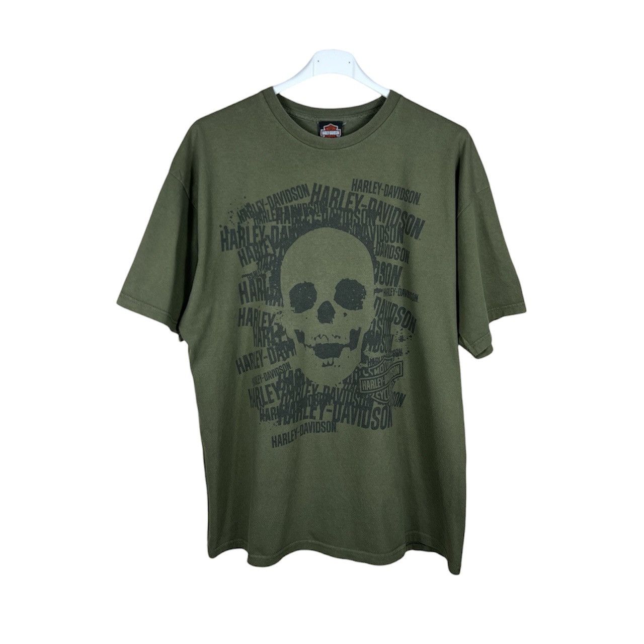 Harley Davidson Vintage Harley-Davidson 2009 skull logo bravado t-shirt tee Size US L / EU 52-54 / 3 - 1 Thumbnail