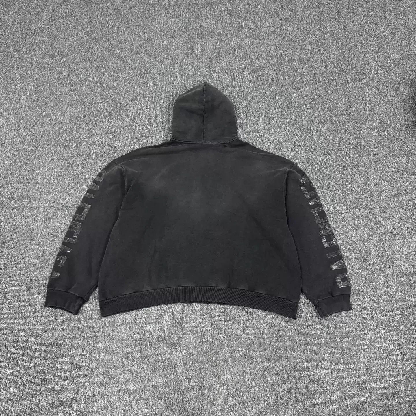 Balenciaga Black Oversized Hoodie with Logo and Side Graphics. Size US M / EU 48-50 / 2 - 2 Thumbnail