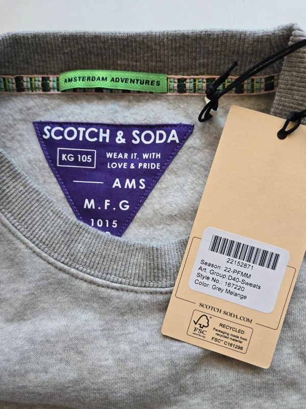 Scotch & Soda Scotch&Soda NWT ~sz M Sweatshirt Melange Crew Neck Size US M / EU 48-50 / 2 - 2 Thumbnail