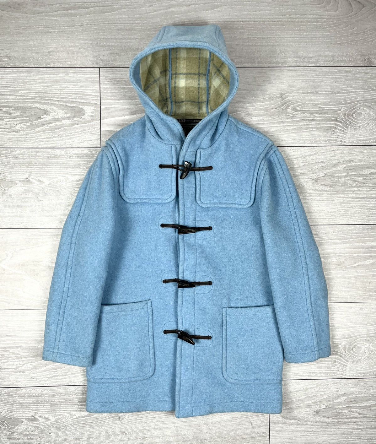 Gloverall Gloverall England Wool Blue Duffle Coat Jacket Womens Size L / US 10 / IT 46 - 1 Thumbnail