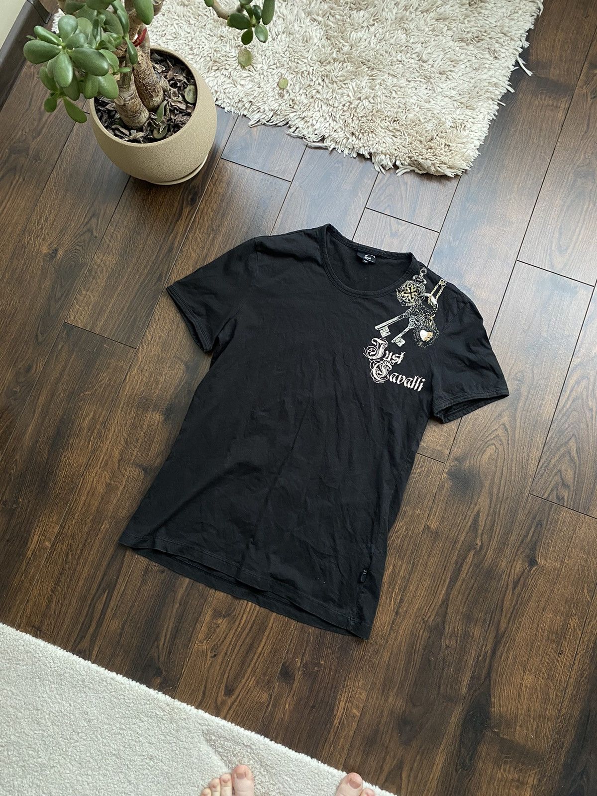 Vintage 90s Just Cavalli Luxury T-shirt Streetwear Y2K