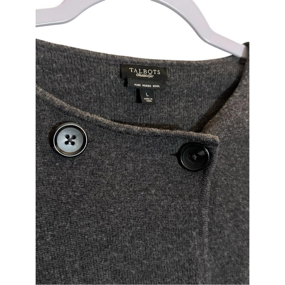 Designer Talbots Merino wool double buttoned down sweater. Large Size L / US 10 / IT 46 - 8 Thumbnail