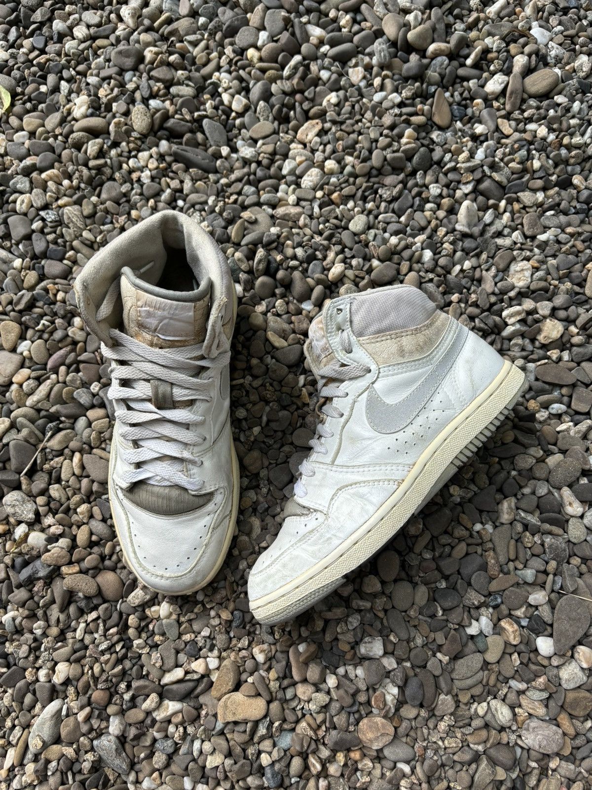 Nike × Vintage Vintage 80s Nike Court Force 1987 High Korea Made Sneakers Size US 7.5 / EU 40-41 - 10 Thumbnail
