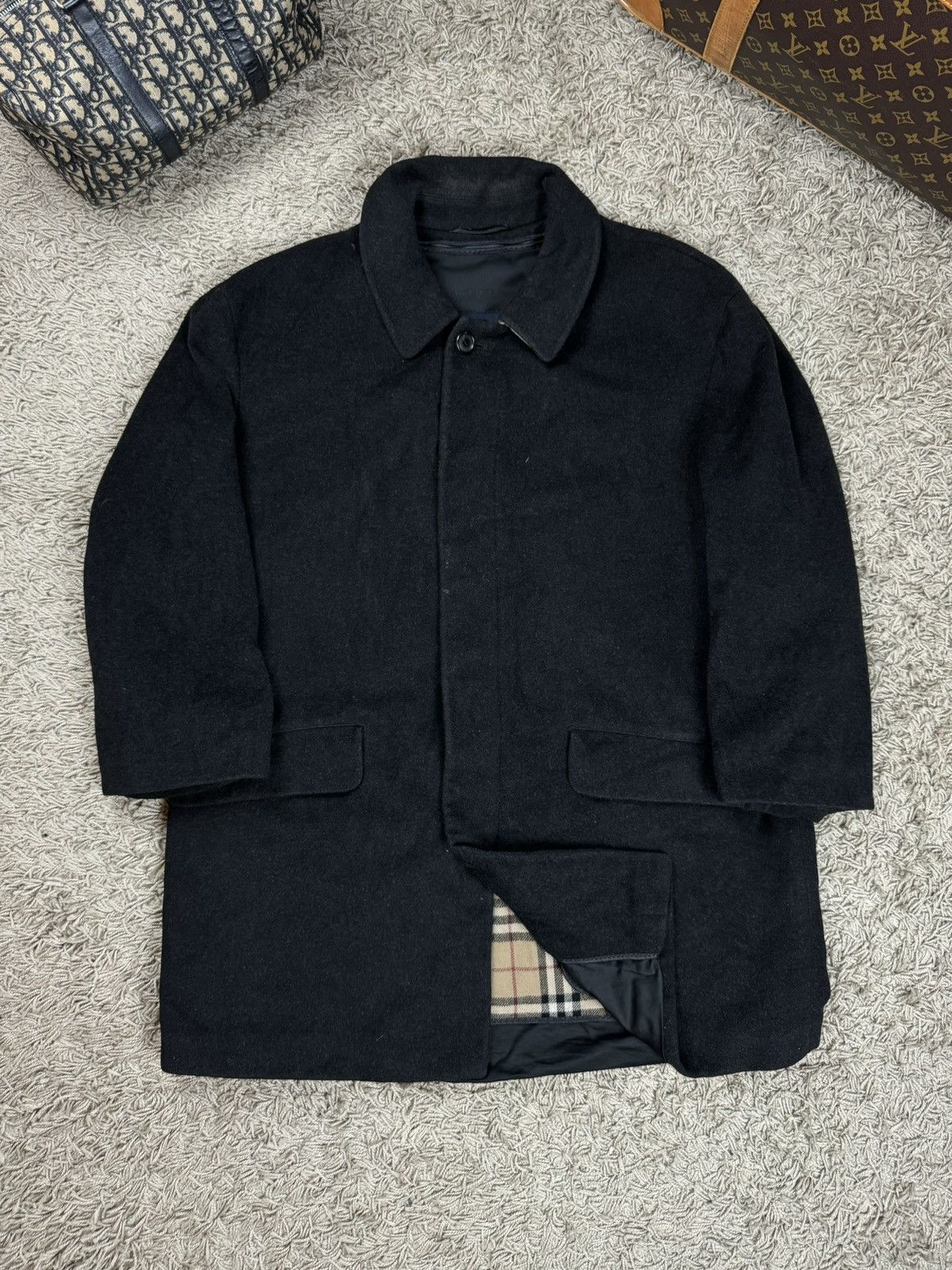 Burberry Cashmere coat Burberry Nova Check original luxury item Size US L / EU 52-54 / 3 - 2 Thumbnail
