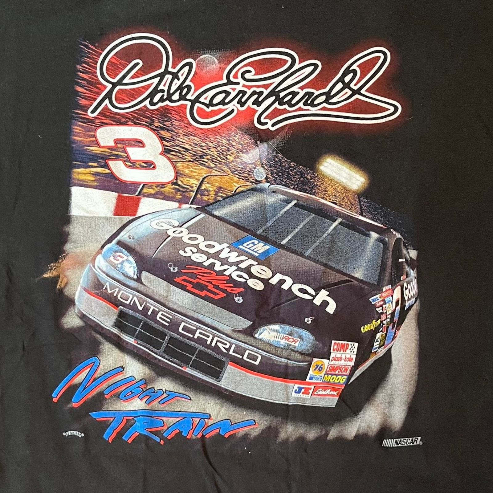 Chase Authentics Vintage Nascar Dale Earnhardt Night Train T-Shirt Size US XXL / EU 58 / 5 - 3 Thumbnail