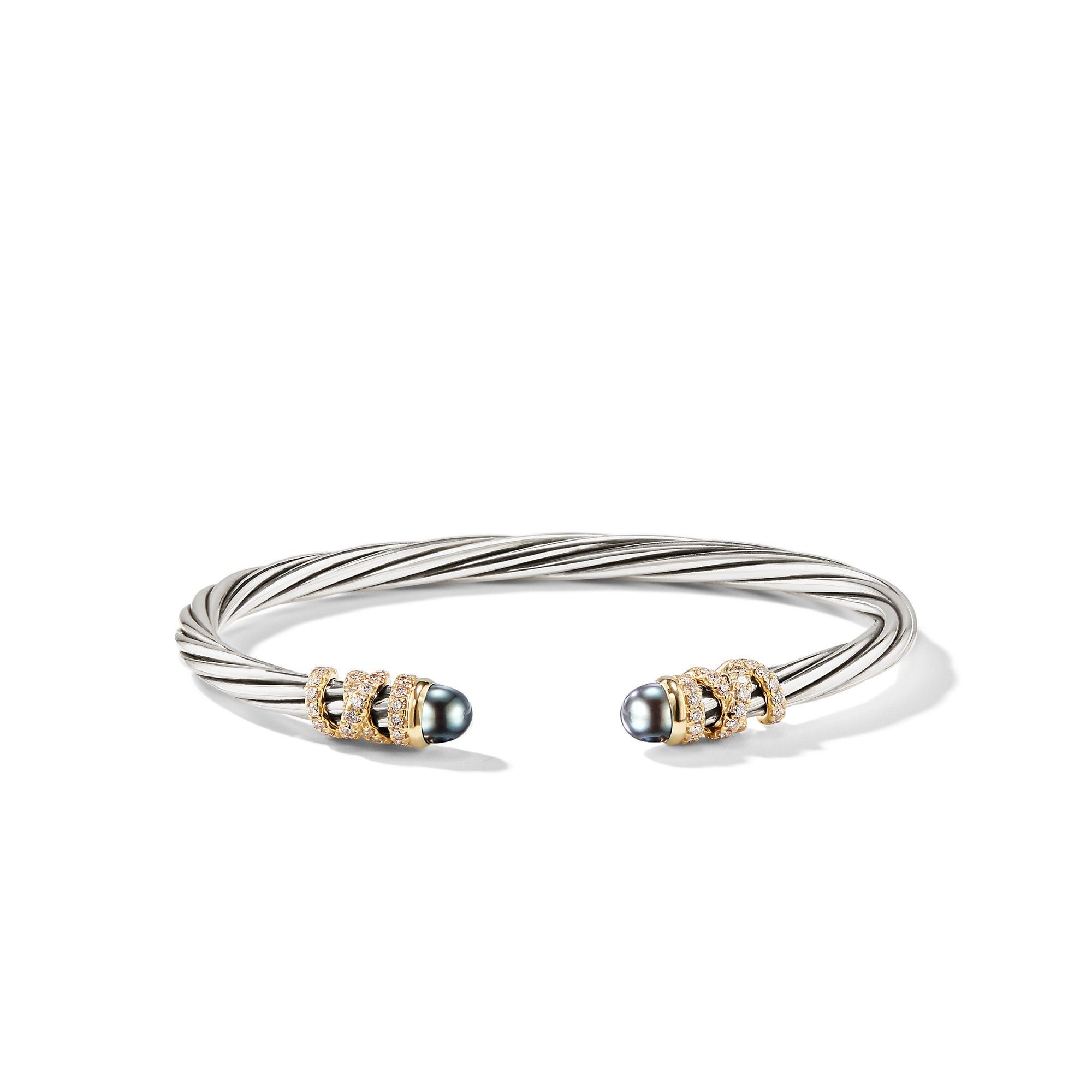 David Yurman o1w1db10525 B13343D Bracelet in Silver with 18K Gold Size ONE SIZE - 1 Thumbnail