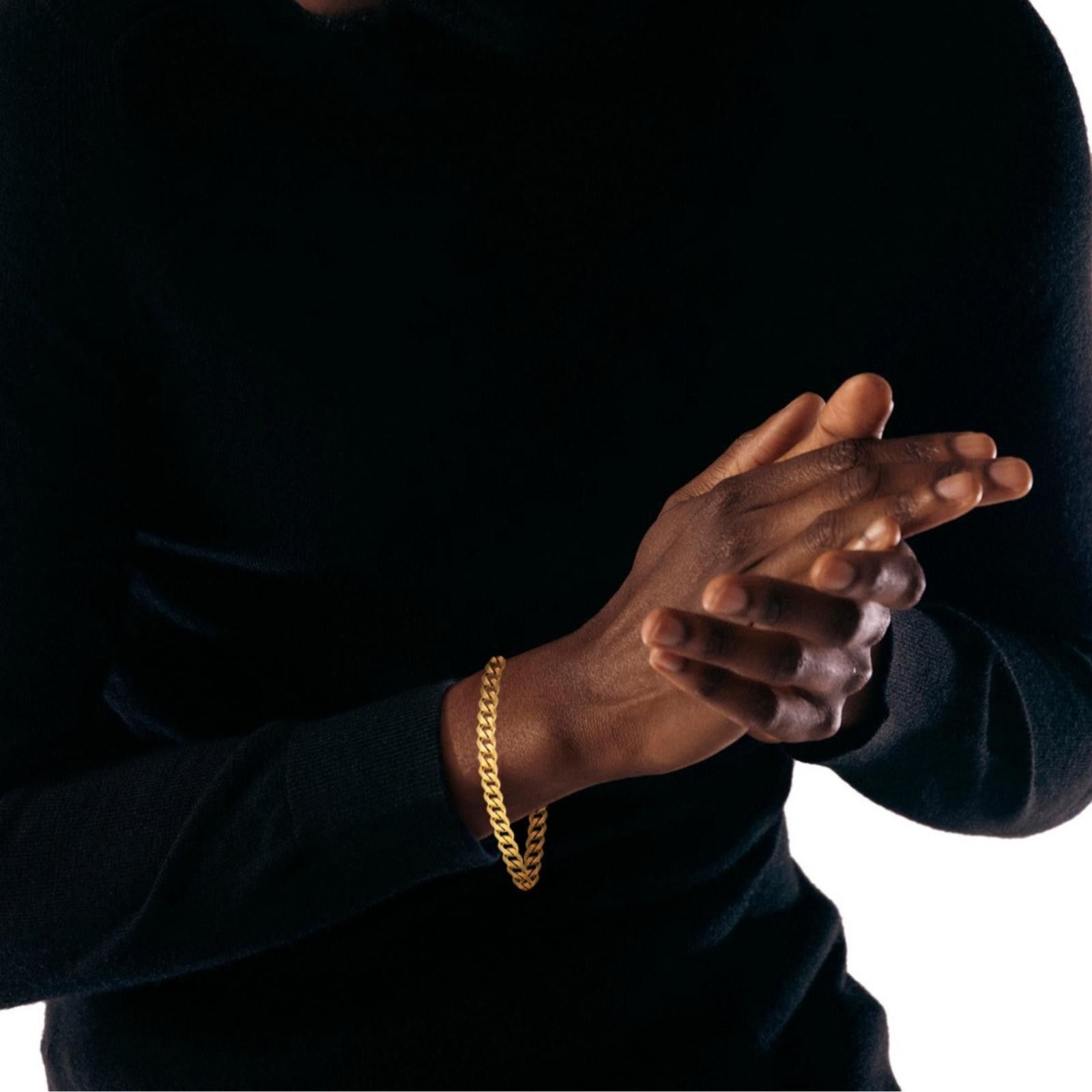 Other by Simone I. Smith Men’s Gold-Tone Curb Link Chain Bracelet Size ONE SIZE - 4 Thumbnail