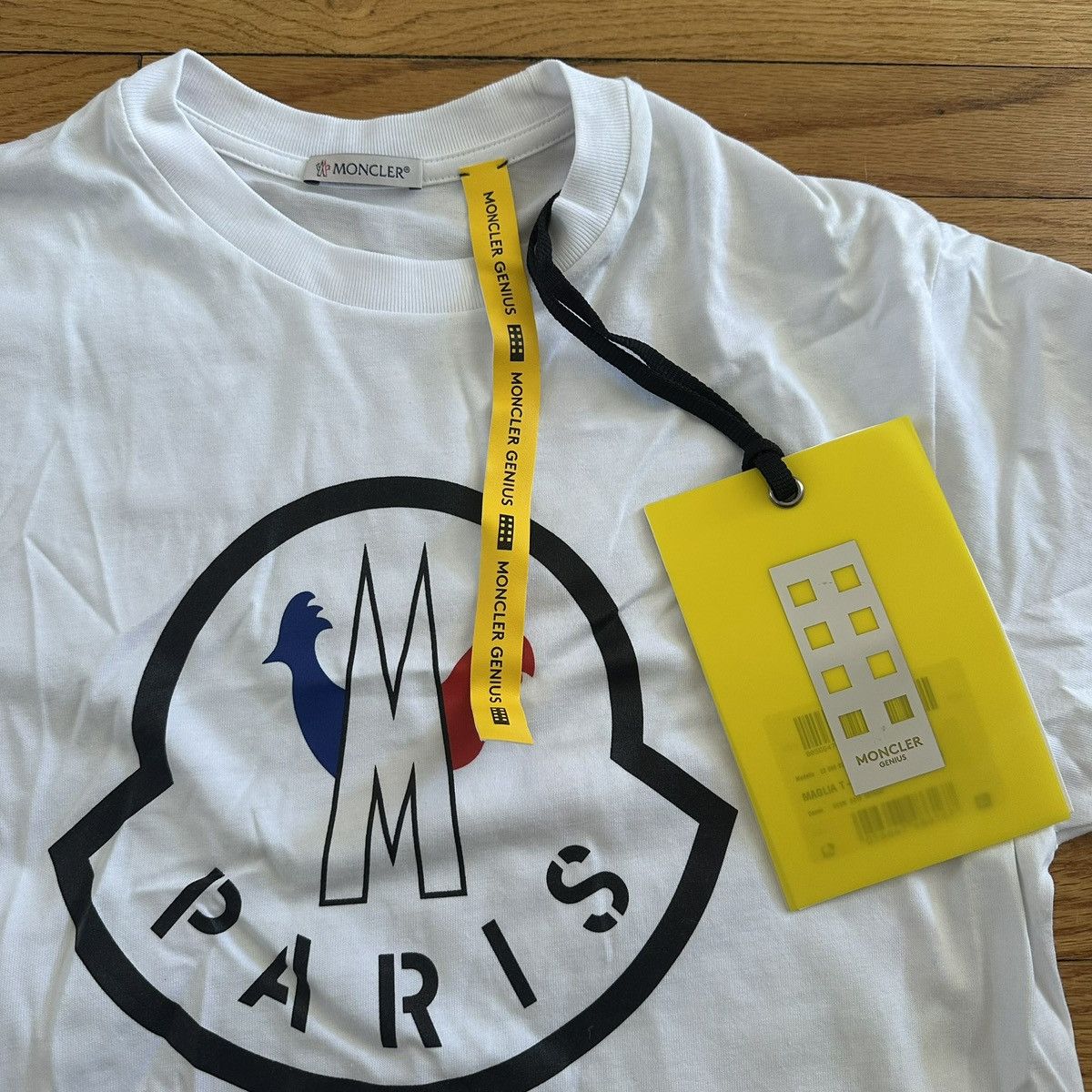 Moncler White Moncler Tee Size US S / EU 44-46 / 1 - 4 Thumbnail
