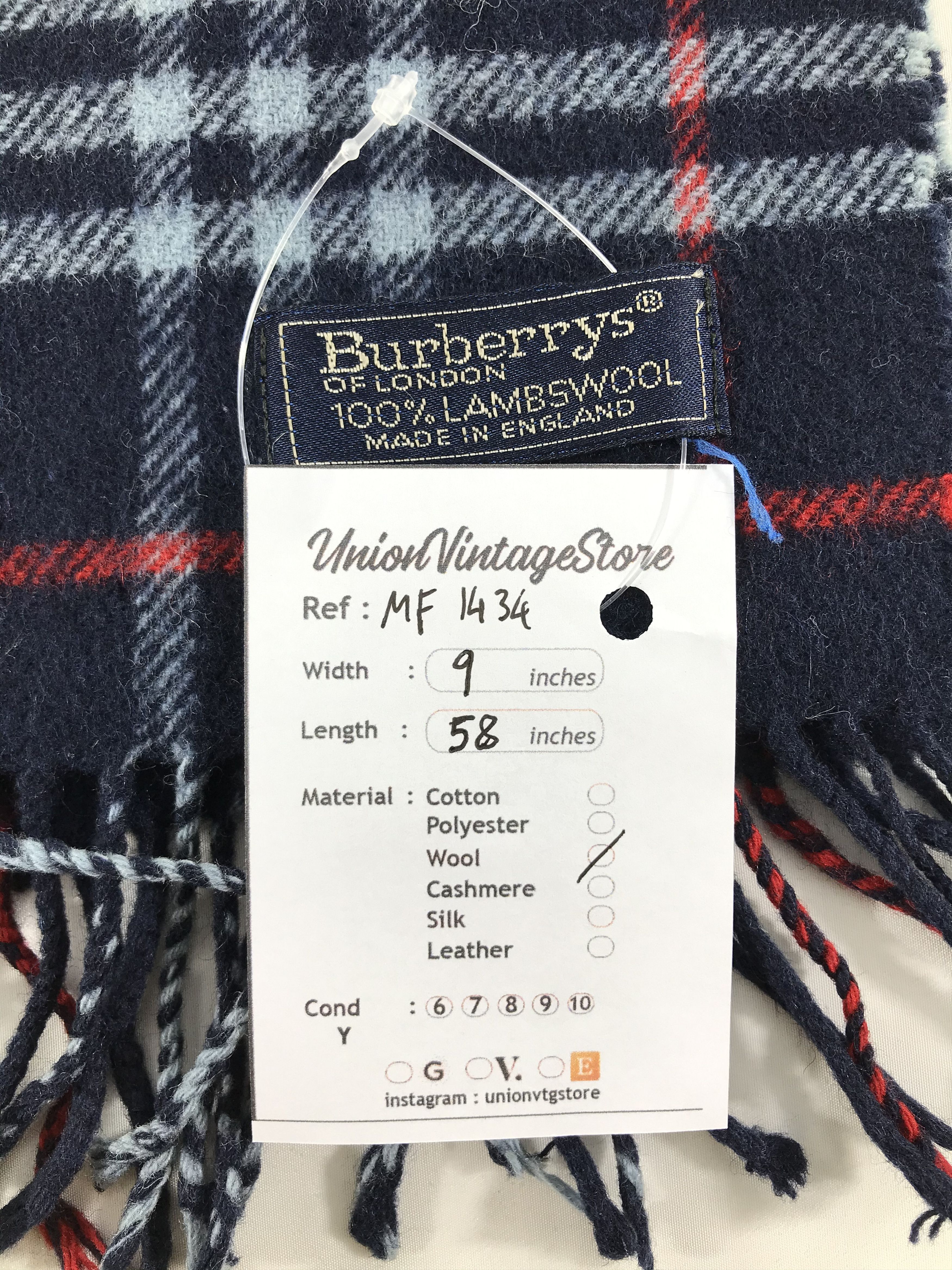 Burberry Vintage Burberry Scarf/Muffler/Neckwear MF1434 Size ONE SIZE - 5 Thumbnail