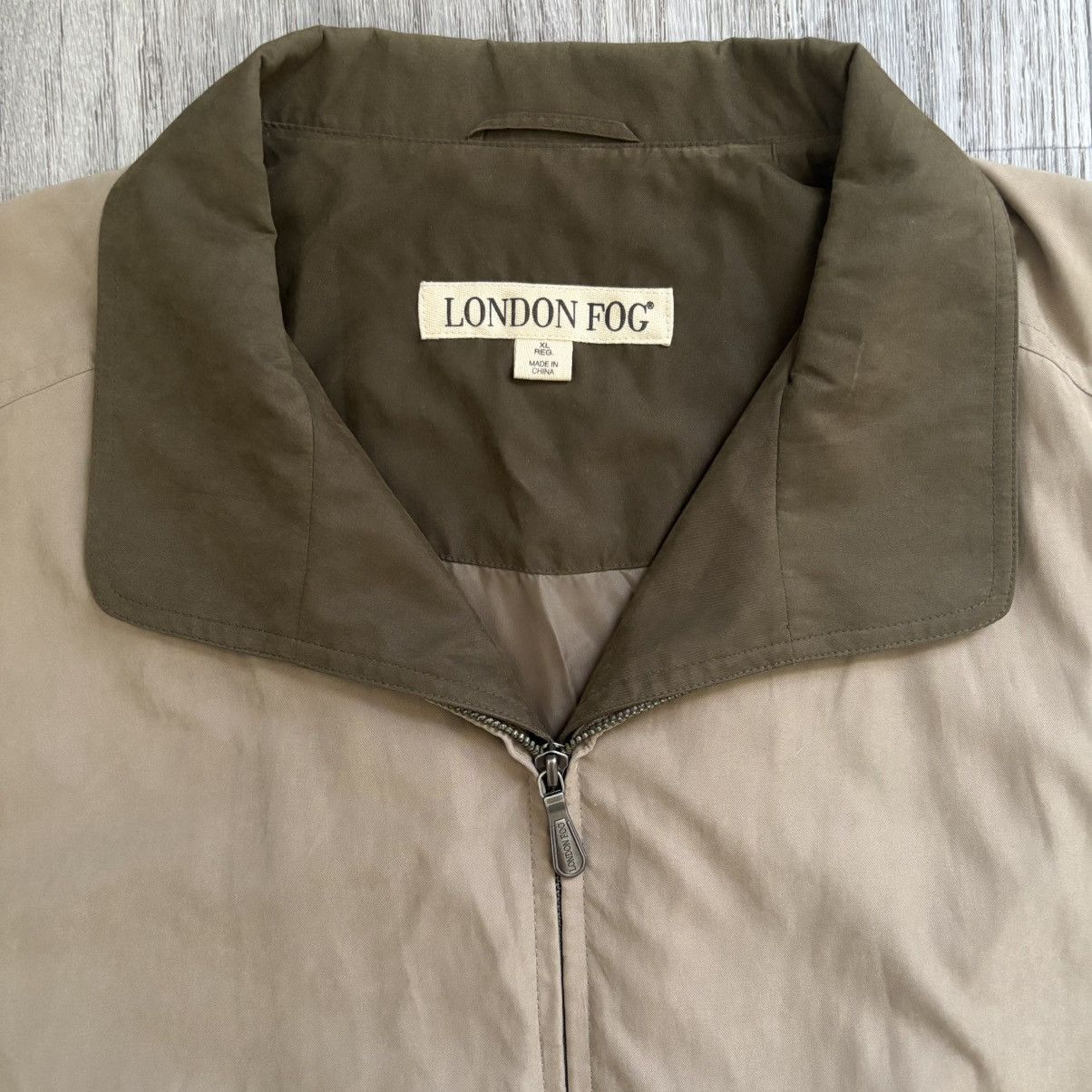 London Fog London Fog Men's Jacket Zip Up Brown Tan Inner Lining XL Size US XL / EU 56 / 4 - 5 Thumbnail