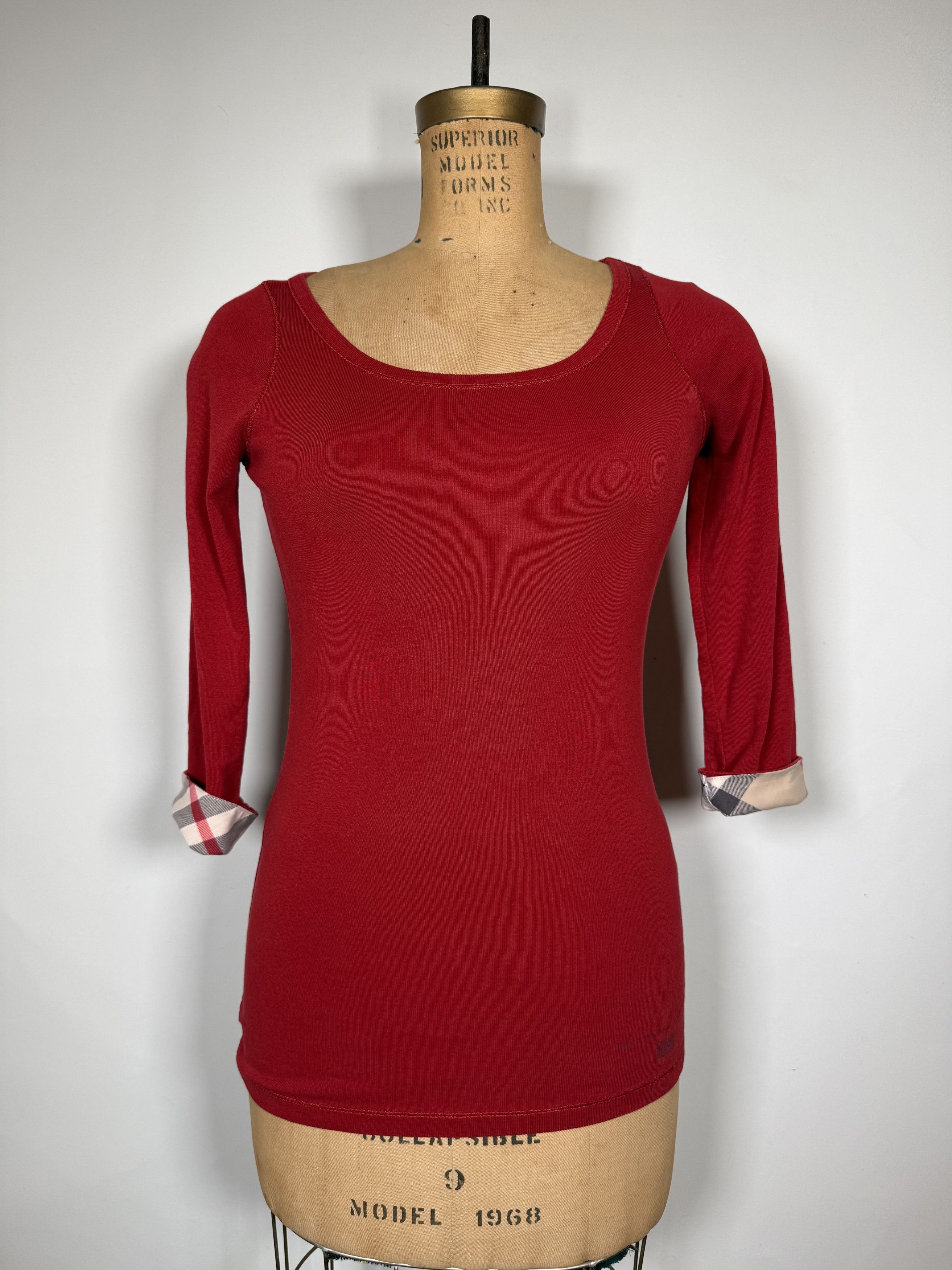 Burberry Burberry Brit Three Quarter Sleeve T-Shirt Size S / US 4 / IT 40 - 1 Thumbnail