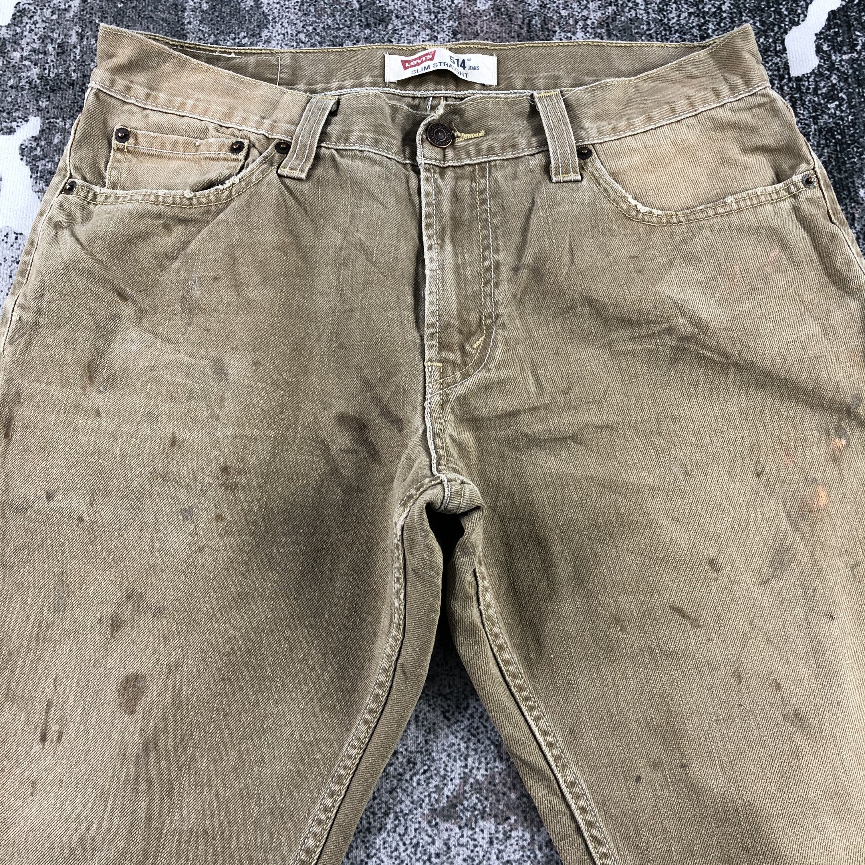 Levi's Vintage Levis 514 Jeans Earth Tone Denim KJ1369 Size US 33 - 3 Thumbnail