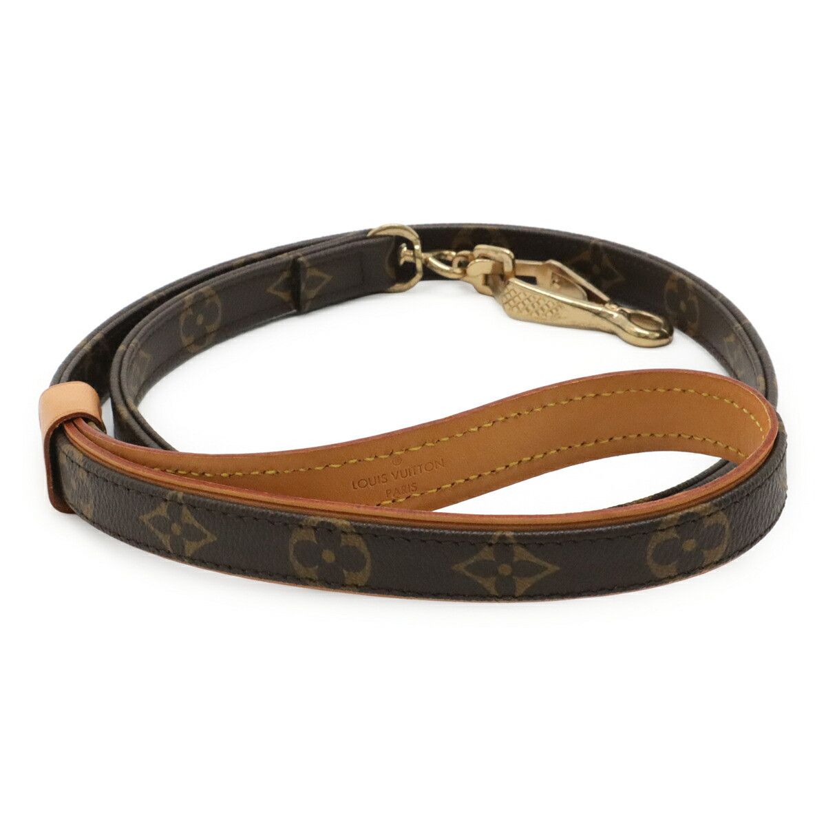 Louis Vuitton Louis Vuitton Louis Vuitton Monogram Dog Lead Textile Pet Collar M58056 DUTY FREE for USA Size ONE SIZE - 1 Thumbnail