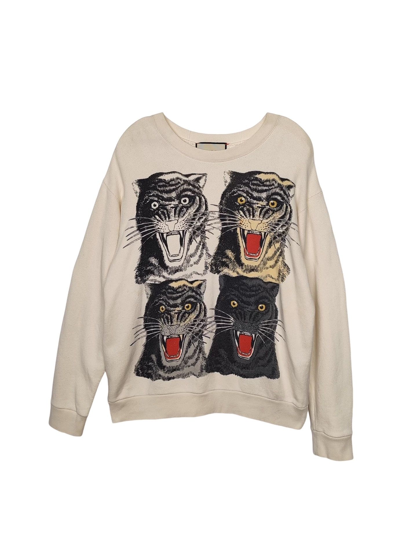Gucci Gucci Tiger Print Sweatshirt Size S Size US S / EU 44-46 / 1 - 1 Thumbnail