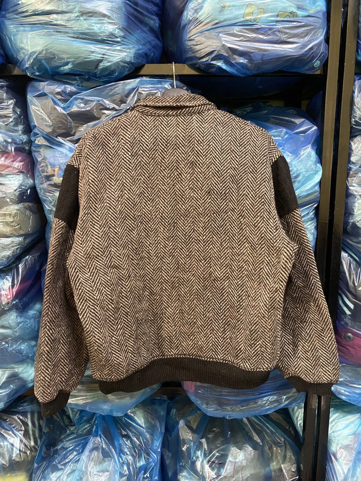 Vintage Gent Club Vintage Japanese Wool Blend Herringbone Jacket Size US M / EU 48-50 / 2 - 7 Thumbnail