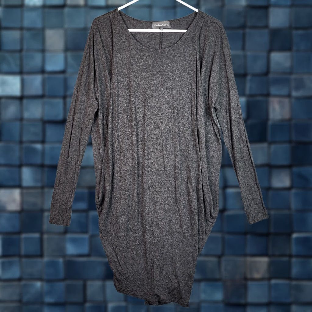 Michael Stars Michael Star dark gray long sleeve Women's Dress Size S Size S / US 4 / IT 40 - 1 Thumbnail