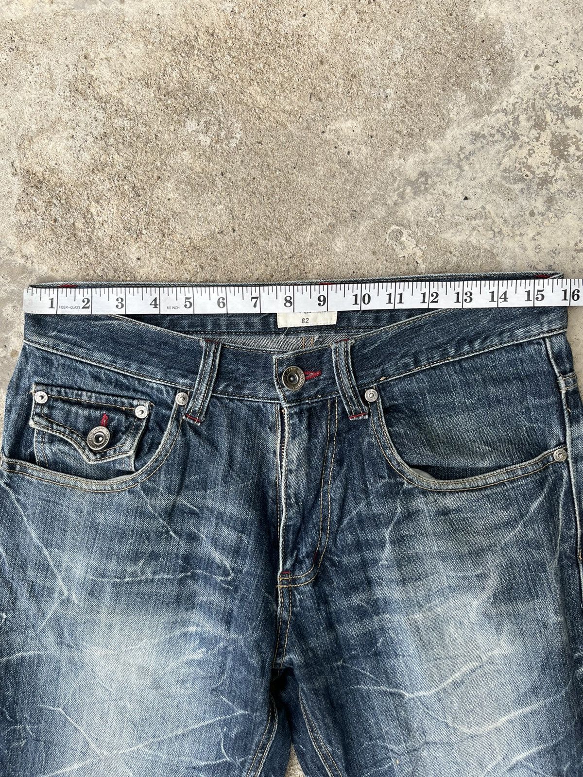 If Six Was Nine Very Rare Nylaus Twist Rusty Flare Denim Jeans Size US 31 - 10 Thumbnail