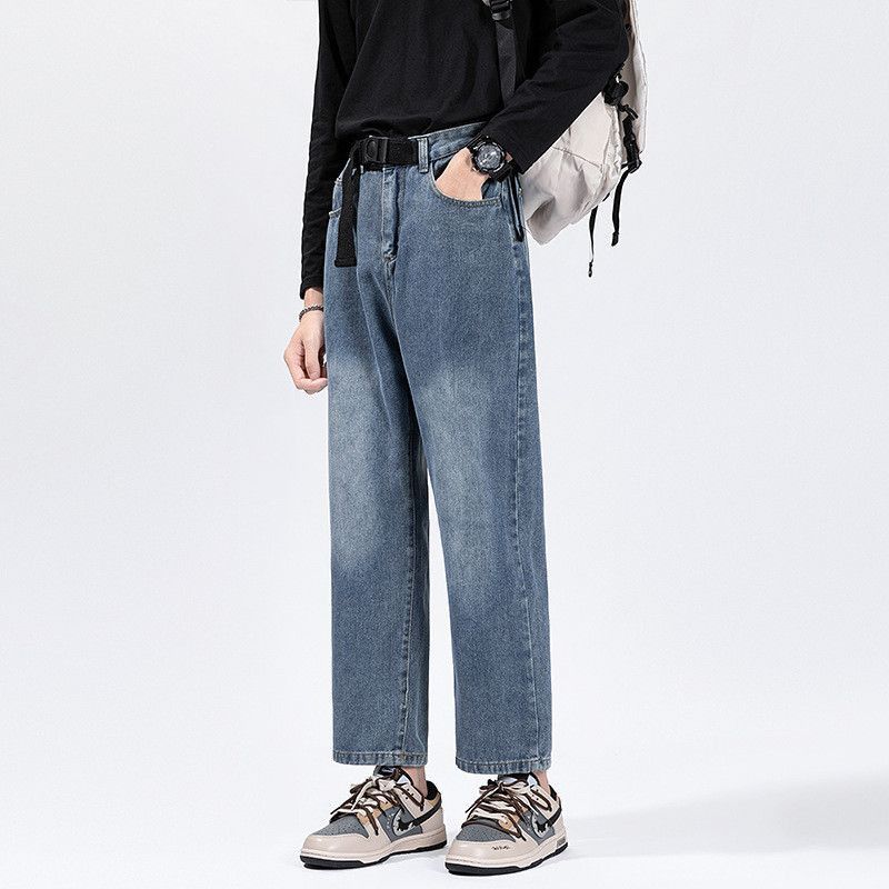 Japanese Brand Retro loose straight leg wide leg jeans Size US 32 / EU 48 - 2 Thumbnail
