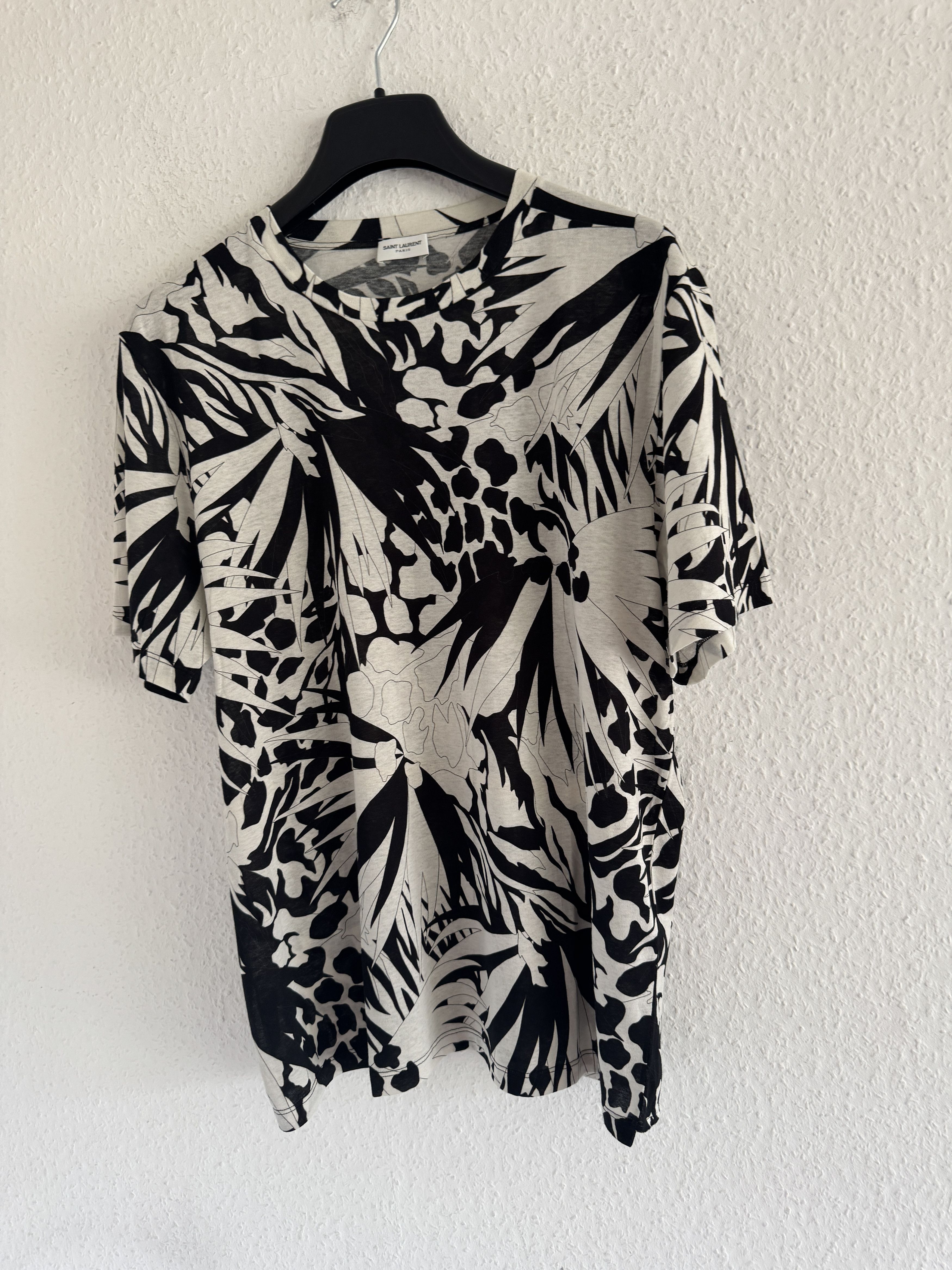 Saint Laurent Paris Jungle Flower Print T-Shirt Size US XL / EU 56 / 4 - 7 Thumbnail