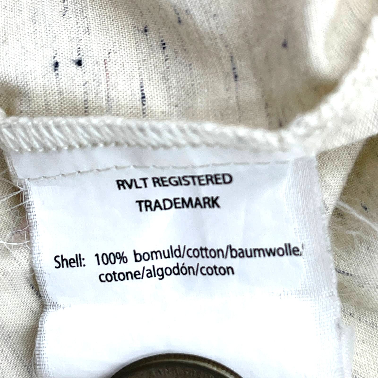 RVLT RVLT Revolution Button Down Shirt Long Sleeve Cream Size US L / EU 52-54 / 3 - 6 Thumbnail