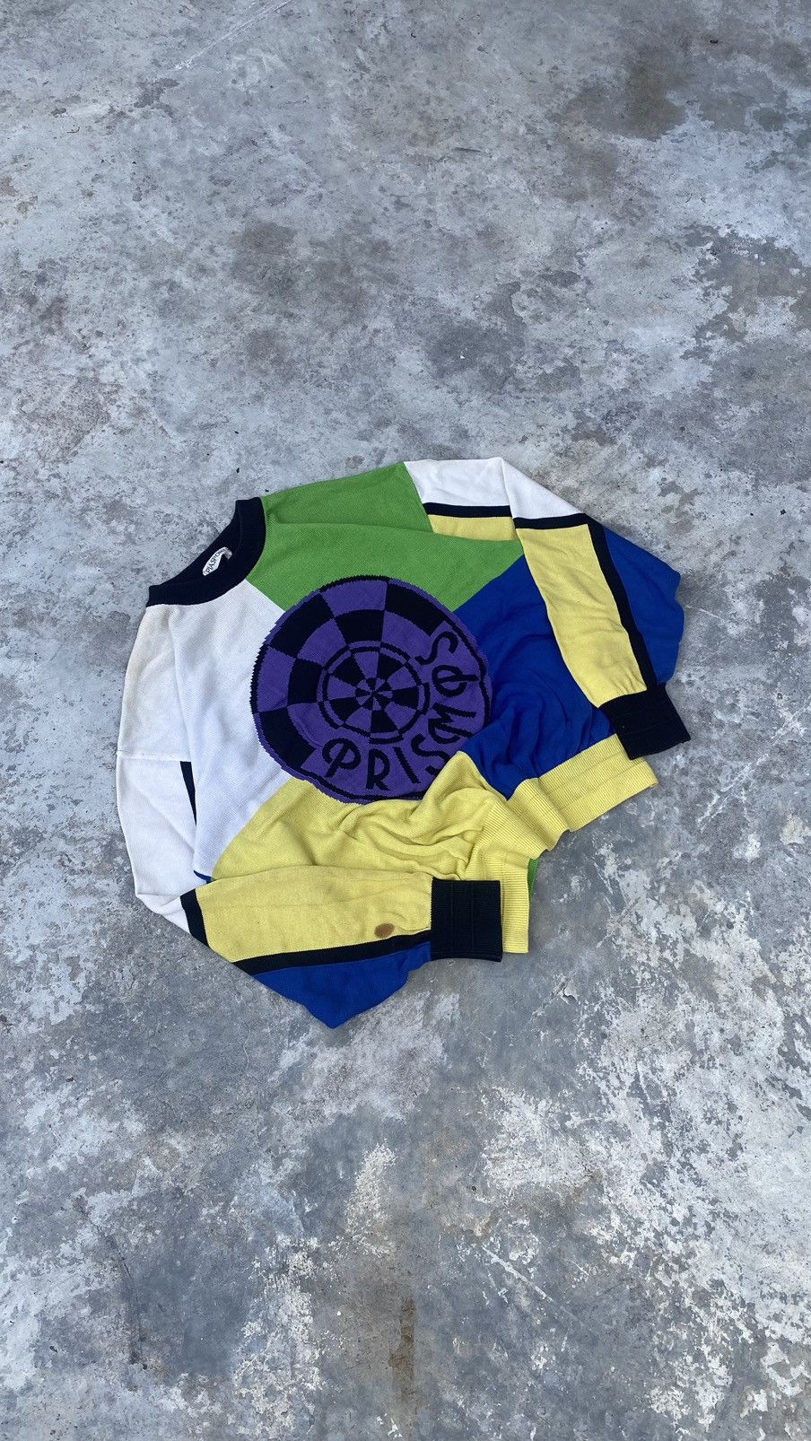 Designer × Vintage Pia Sports Ugly Knit Sweater 80s Size US L / EU 52-54 / 3 - 2 Thumbnail