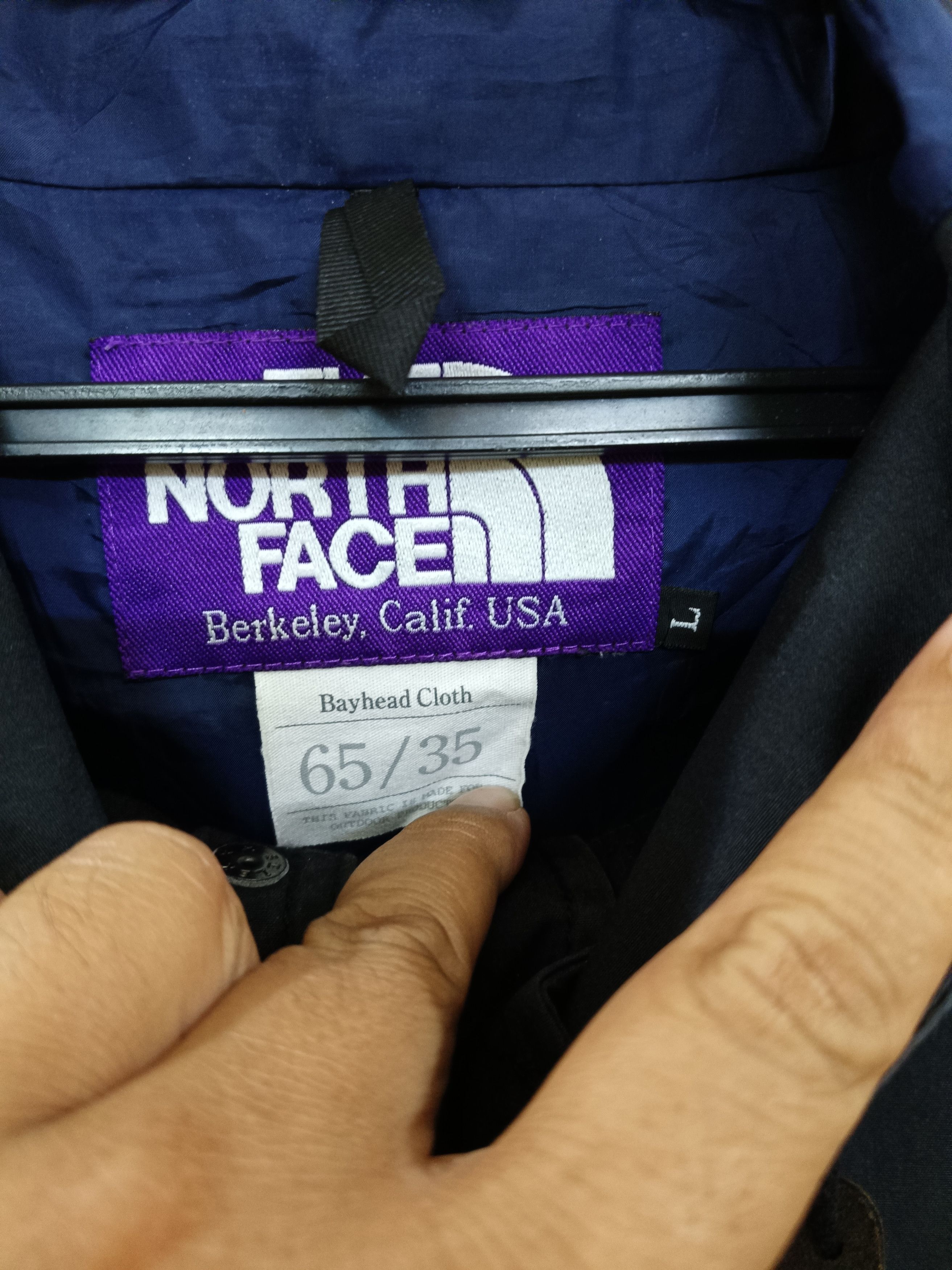 The North Face Purple Label TNF Black Hooded Windbreaker Size L / US 10 / IT 46 - 10 Thumbnail