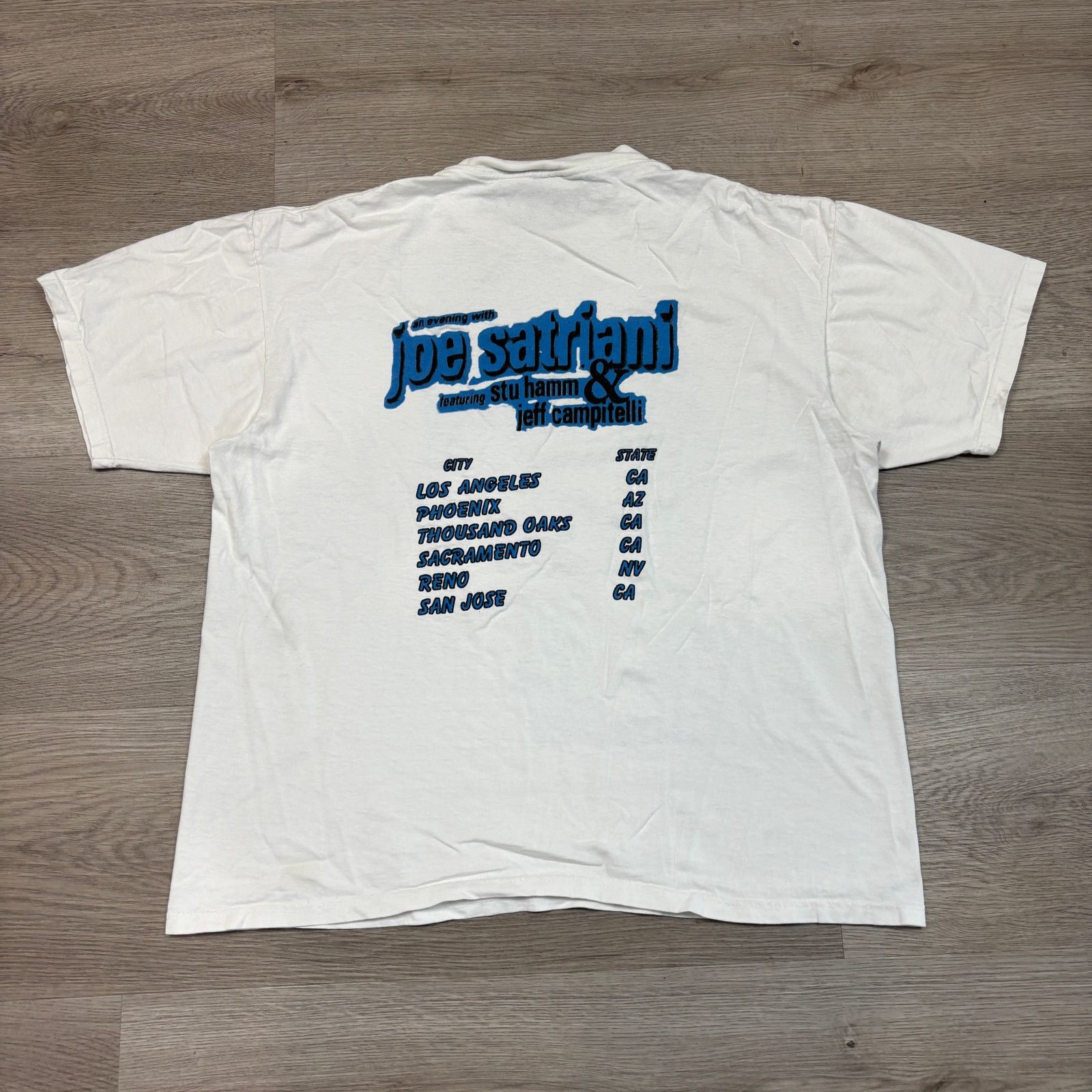 Band Tees × Vintage Rare Vintage Joe Satriani Stu Hamm Jeff Campitelli Shirt XL. Size US XL / EU 56 / 4 - 3 Thumbnail