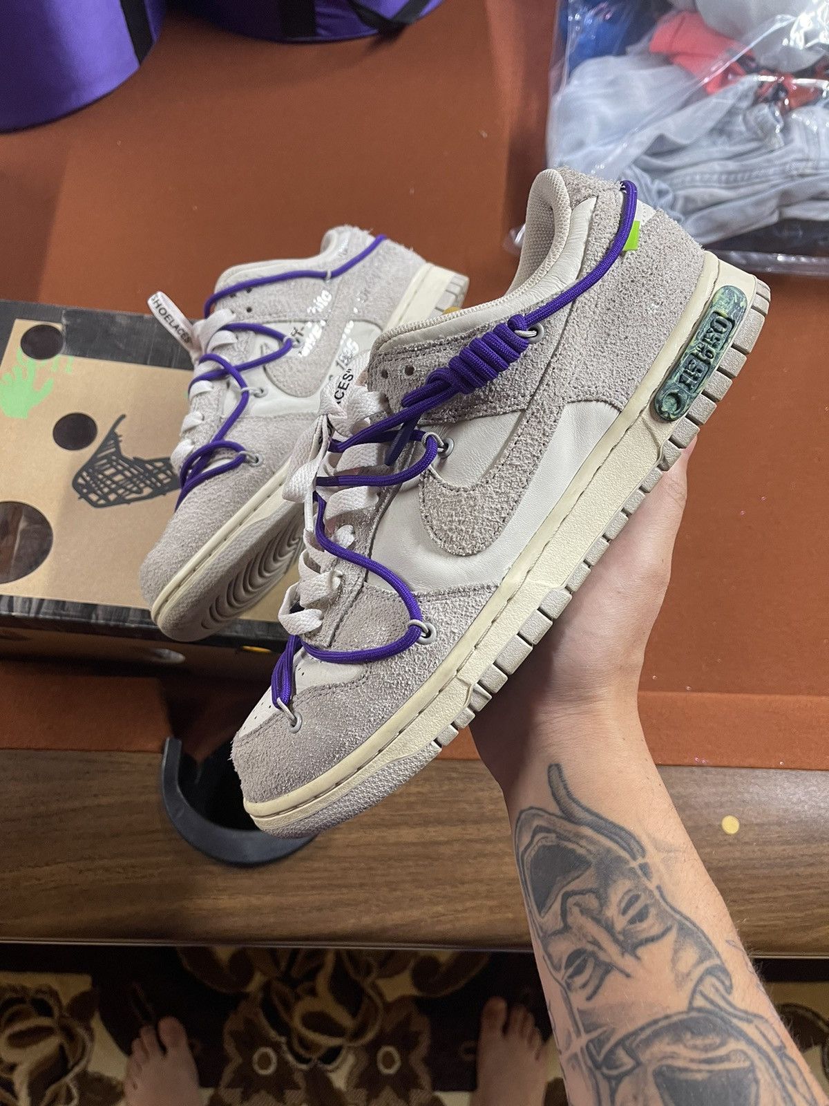 Nike × Off-White Off white Nike dunk “Lot 15 of 50” Size US 10.5 / EU 43-44 - 1 Thumbnail