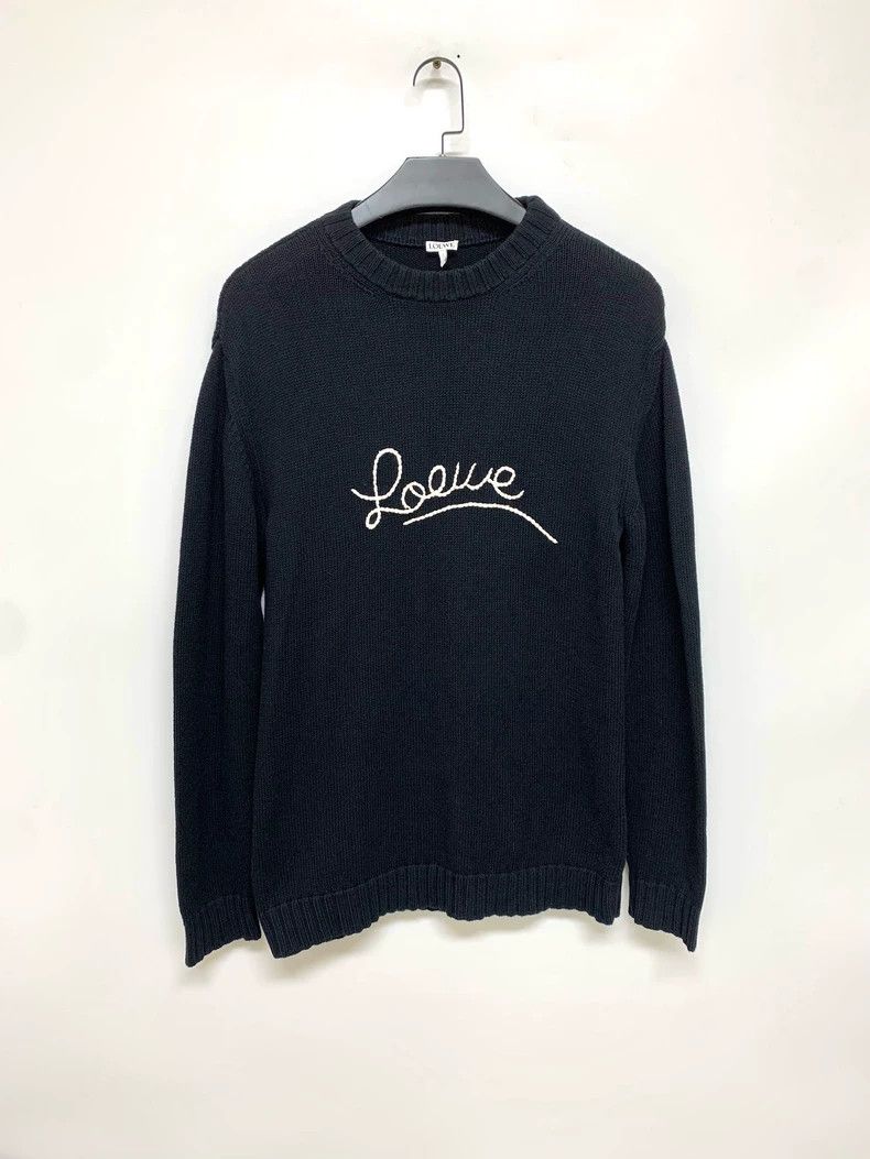 Loewe LOEWE size os Black knitted sweater Size XS / US 0-2 / IT 36-38 - 1 Thumbnail