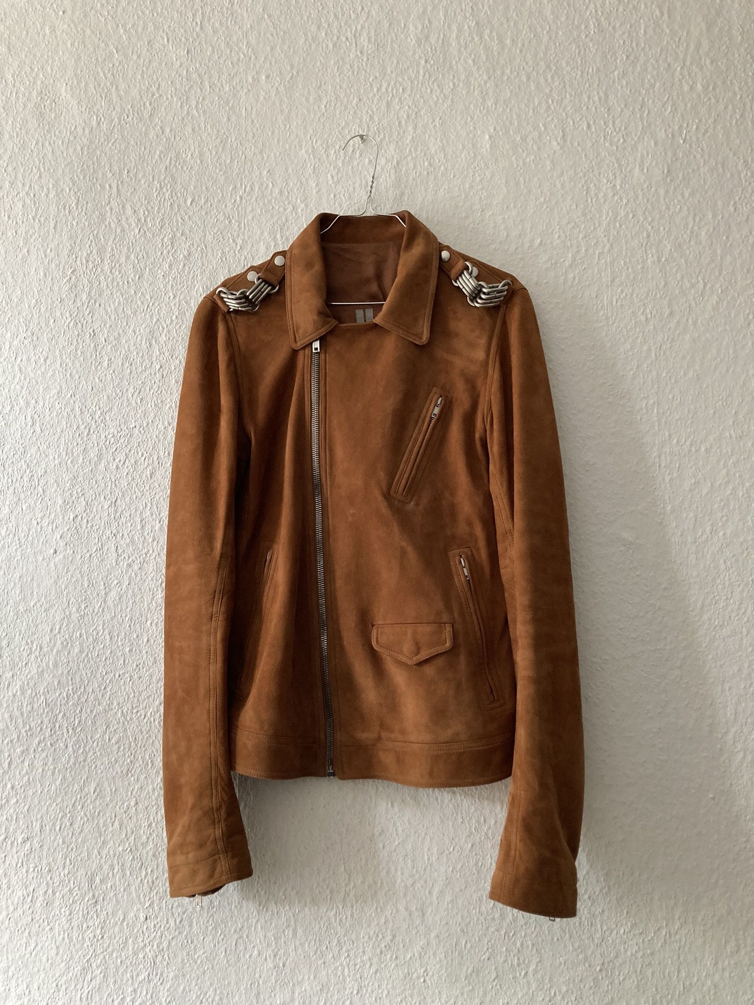 Rick Owens F/W 19 "LARRY" Chain Suede Leather Rotterdam Jacket Size US M / EU 48-50 / 2 - 1 Thumbnail