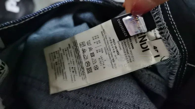Fendi Fendi Side Full Print Logo Women's Jeans Size 26" / US 2 / IT 38 - 7 Thumbnail