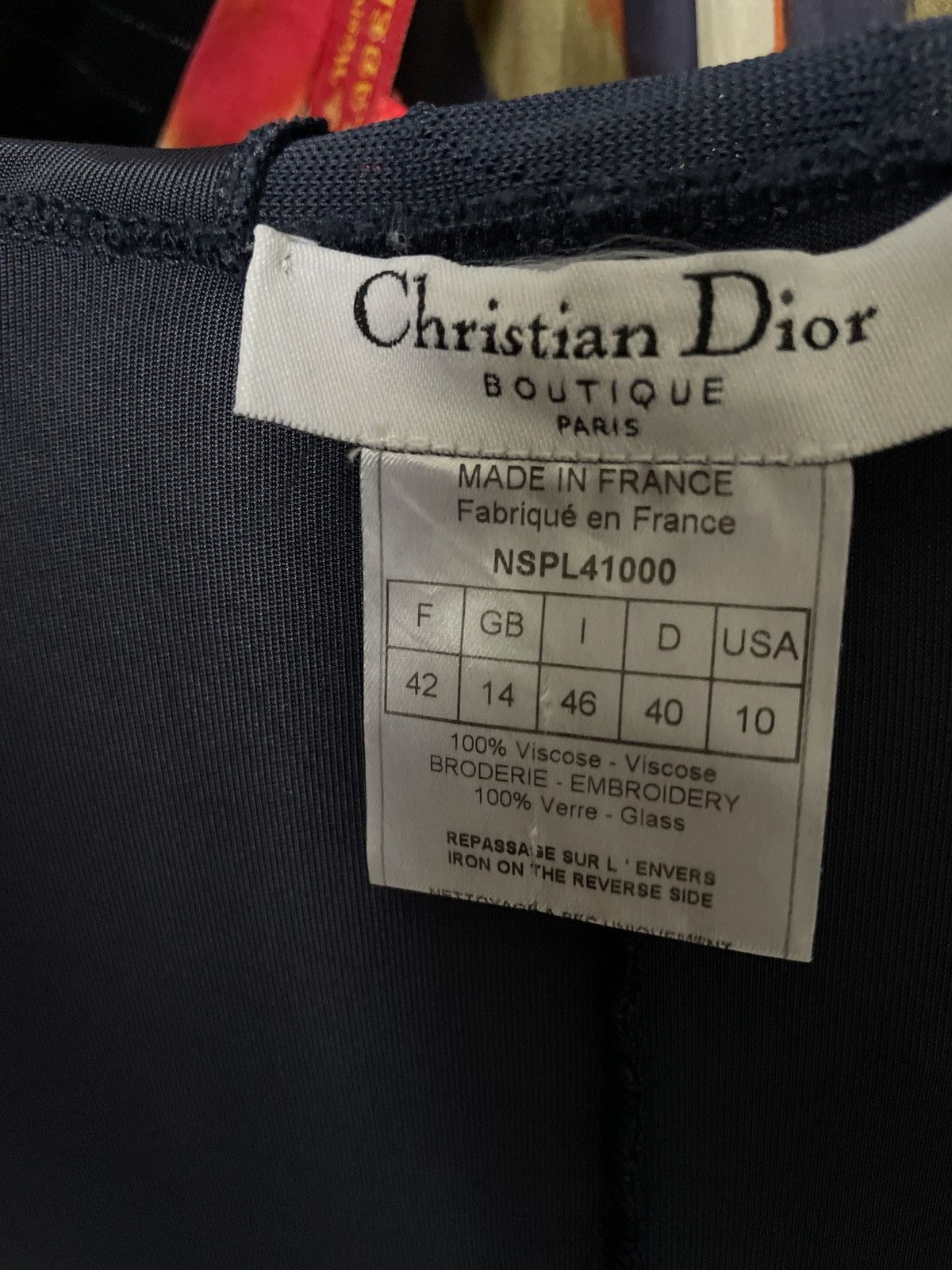 Dior christian dior boutique paris galliano 2004 logo chrystal Size M / US 6-8 / IT 42-44 - 4 Thumbnail