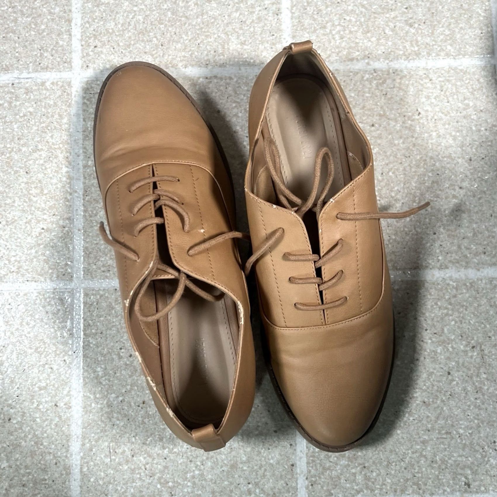 Forever 21 FOREVER 21 Women Loafer Derby Flat Brown Tan 8 US Size Faux Leather Derby Loafer Womens Size US 8 / IT 38 - 5 Thumbnail