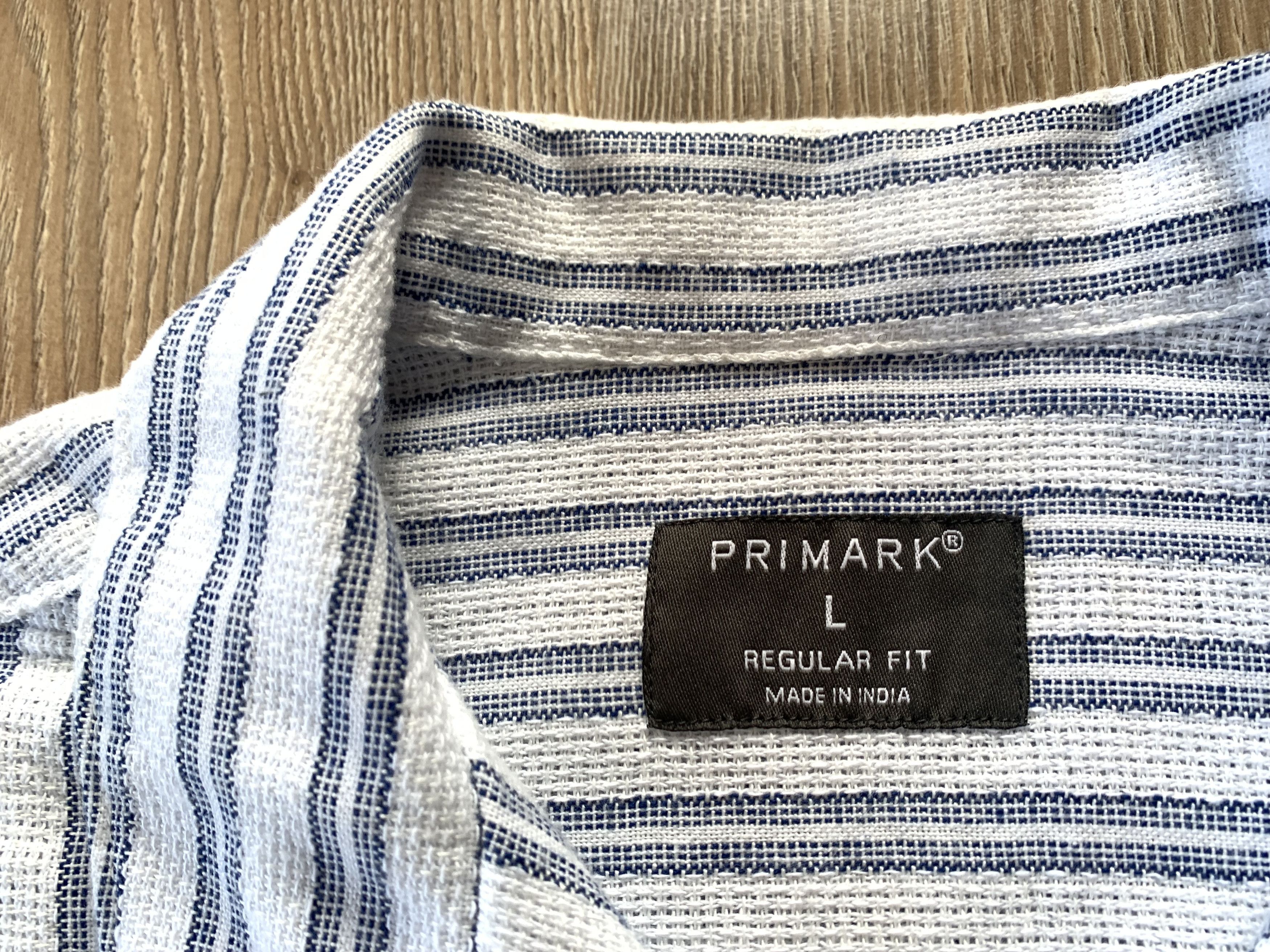 Other Primark Regular Fit Seersucker Stripe Summer Shirt Size US L / EU 52-54 / 3 - 5 Thumbnail