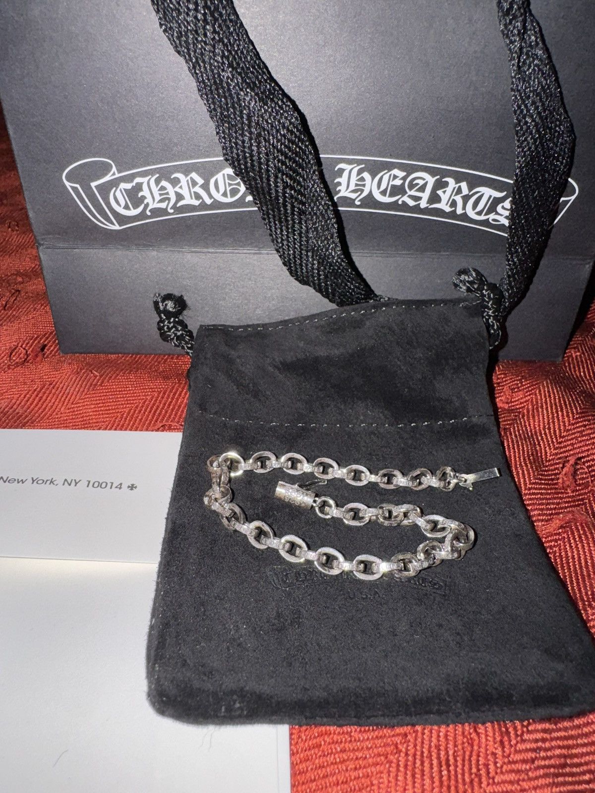 Chrome Hearts Chrome Hears Paper chain 7 inch silver bracelet Size ONE SIZE - 11 Thumbnail