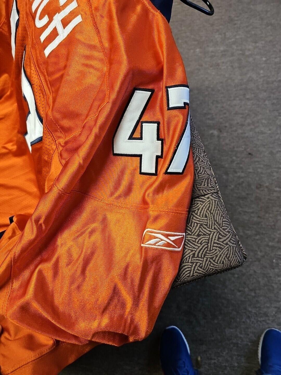Reebok Broncos Jersey Reebok John Lynch #47 Stitched On Field XL Size ONE SIZE - 8 Thumbnail