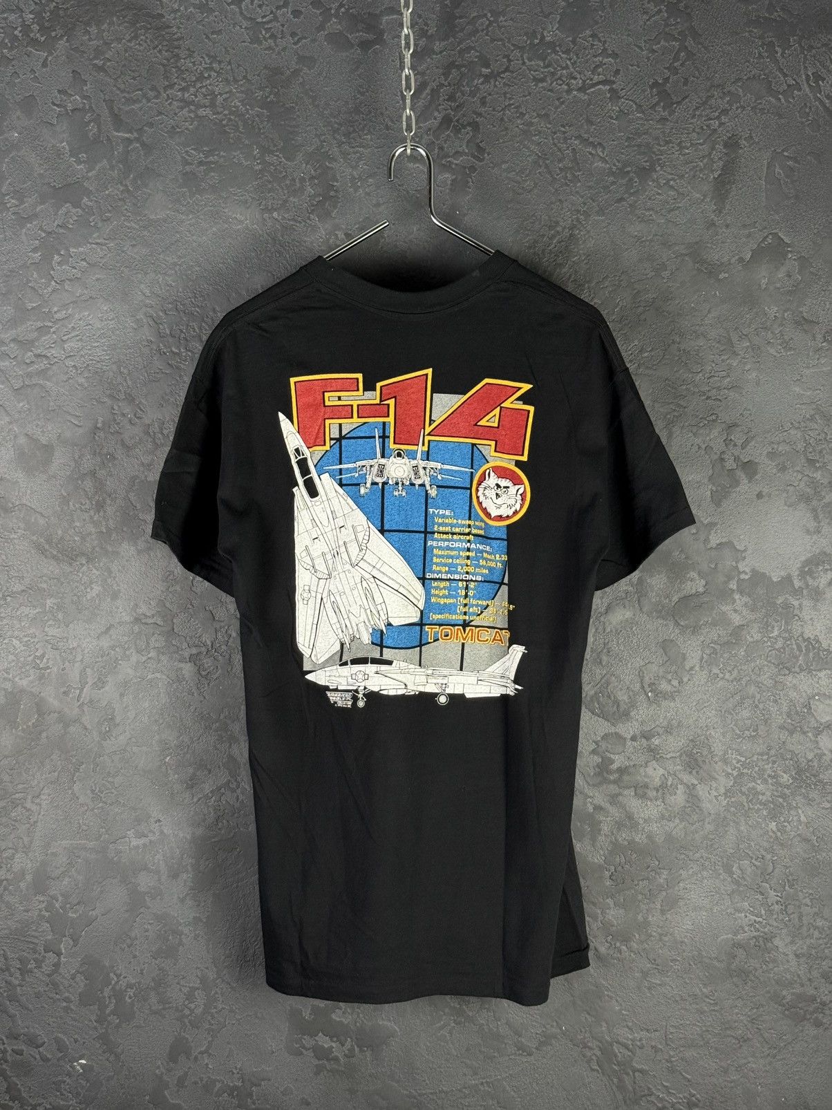 Other 1991 F-14 Tomcat United States Navy 3D Made In USA Size US L / EU 52-54 / 3 - 4 Thumbnail