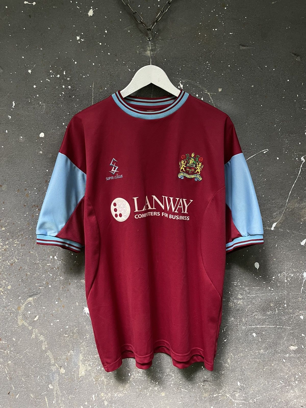 Vintage Vintage Burnley 2001/2002 Super League Football Shirt Jersey Size US L / EU 52-54 / 3 - 1 Thumbnail