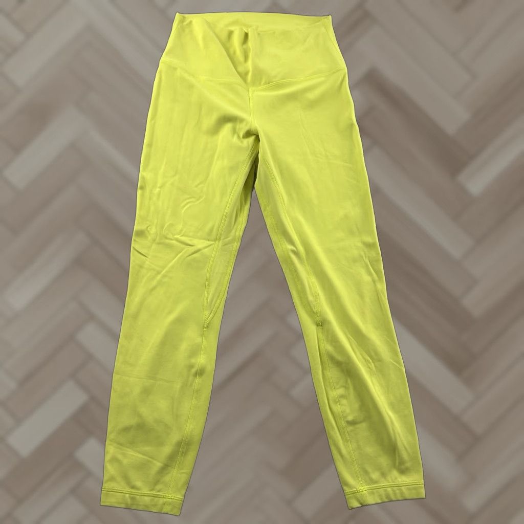 Lululemon Lululemon Align Pant High Rise 25" Athletic Yoga Leggings Womens 8 Bright Yellow leggings, Yellow, Lululemon Align, Activewear, Women's, 8, Yoga Size 30" / US 8 / IT 44 - 1 Thumbnail