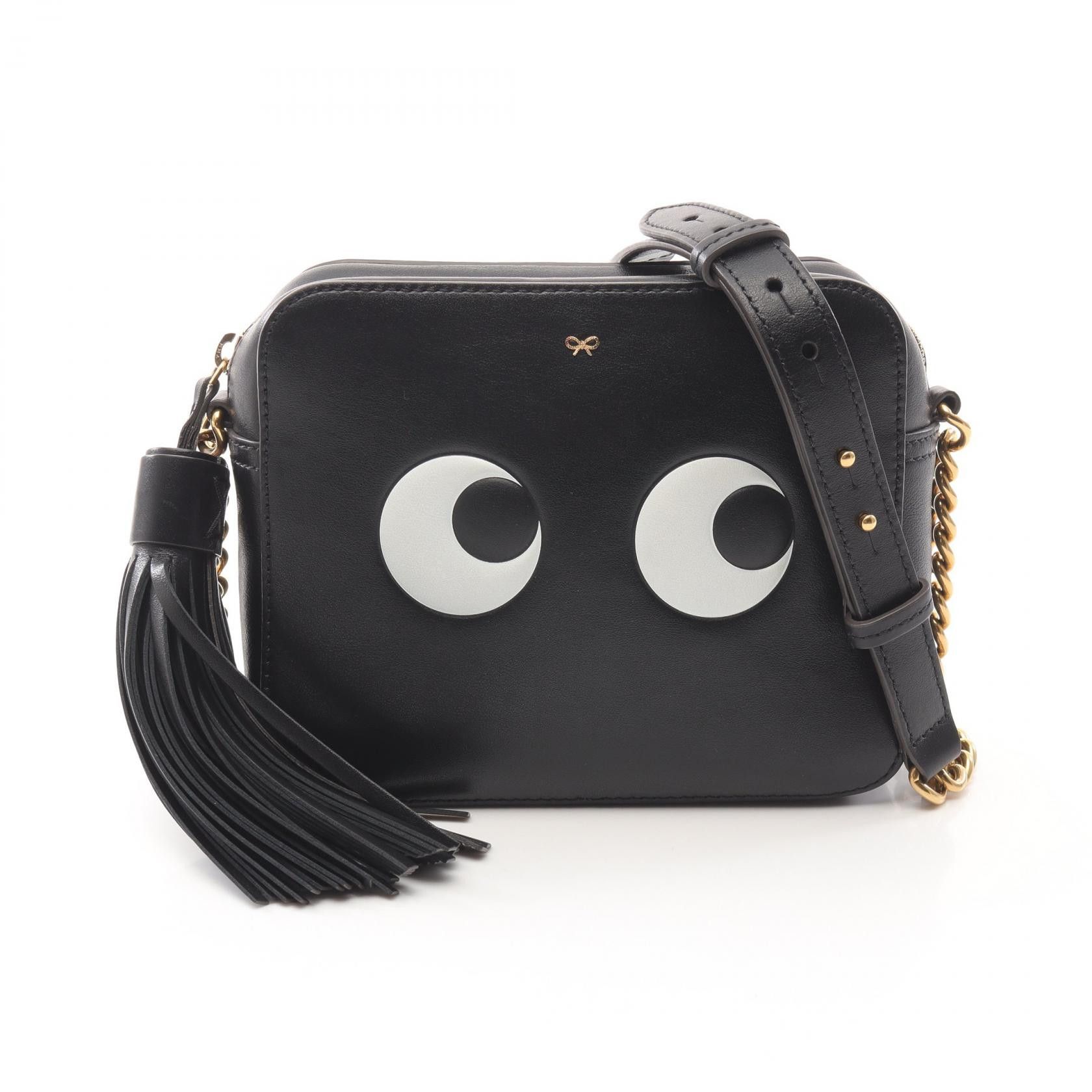 Other Anya Hindmarch Crossbody Eyes Right Leather Shoulder Bag Leather Crossbody Bag in Black, Women's
