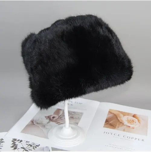Other Warm Natural Rabbit Fur Bomber Hat Size ONE SIZE - 2 Thumbnail