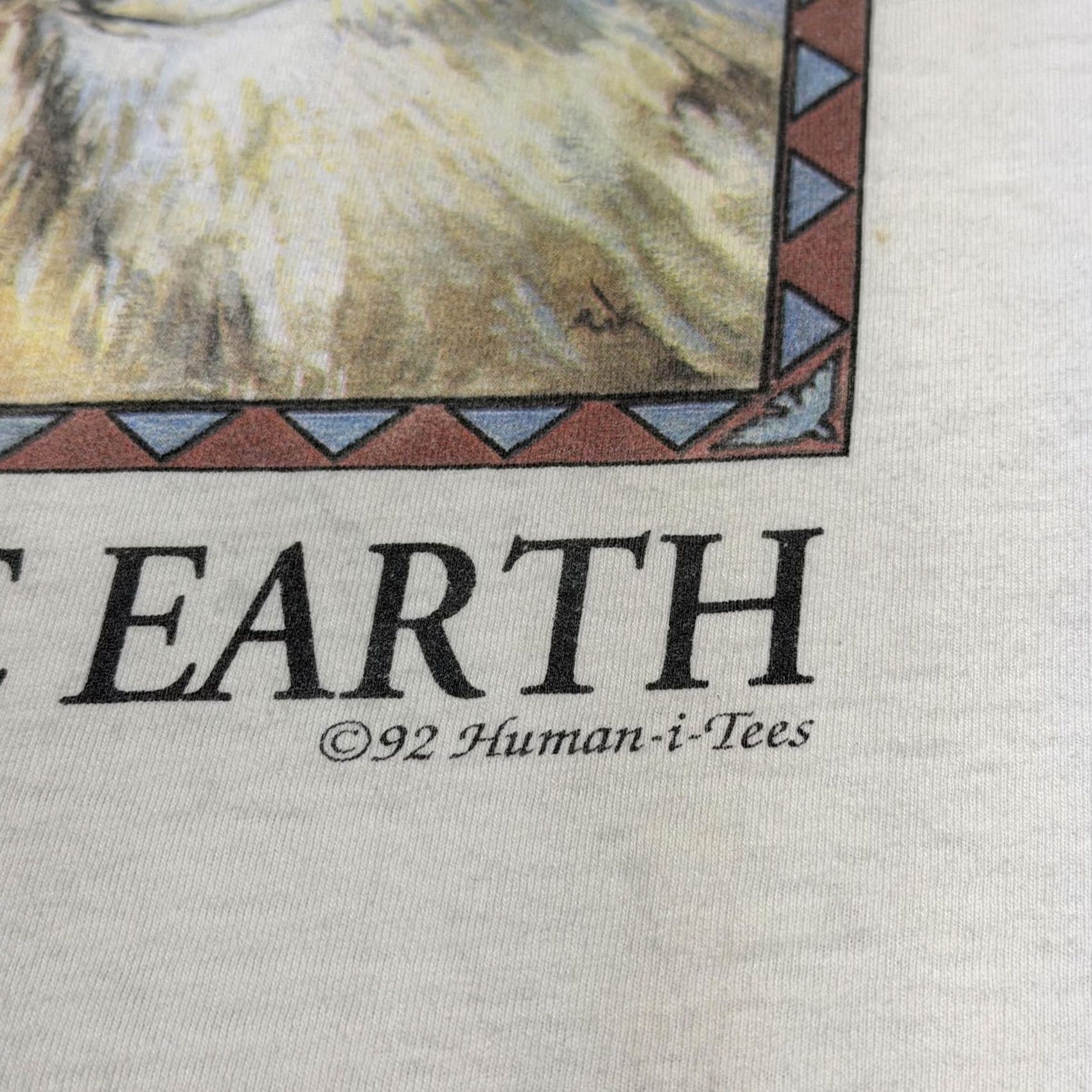Vintage VINTAGE Maggie's Organic Cotton Shirt Mens 2XL White One With The Earth Tee 90s Size US XXL / EU 58 / 5 - 7 Thumbnail