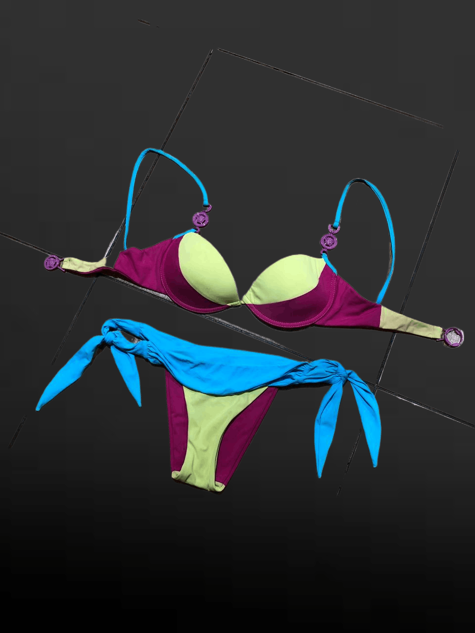 Versace VERSACE Bikini Top Bottom Swimsuit Size ONE SIZE - 1 Thumbnail