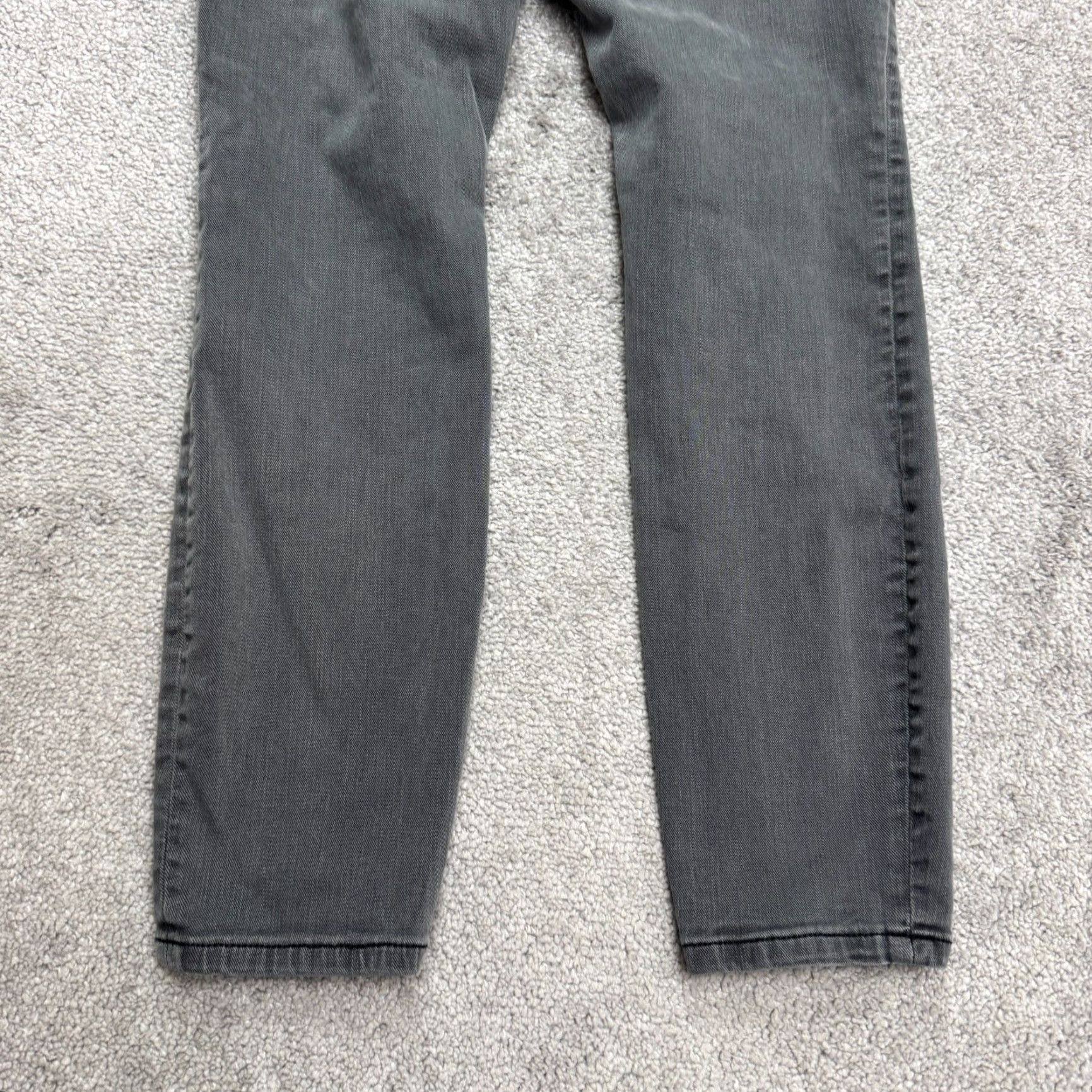Vintage Anthropologie Pilcro High Rise Skinny Button Fly Denim Jeans Womens 28 Gray Crop Size 28" / US 6 / IT 42 - 3 Thumbnail