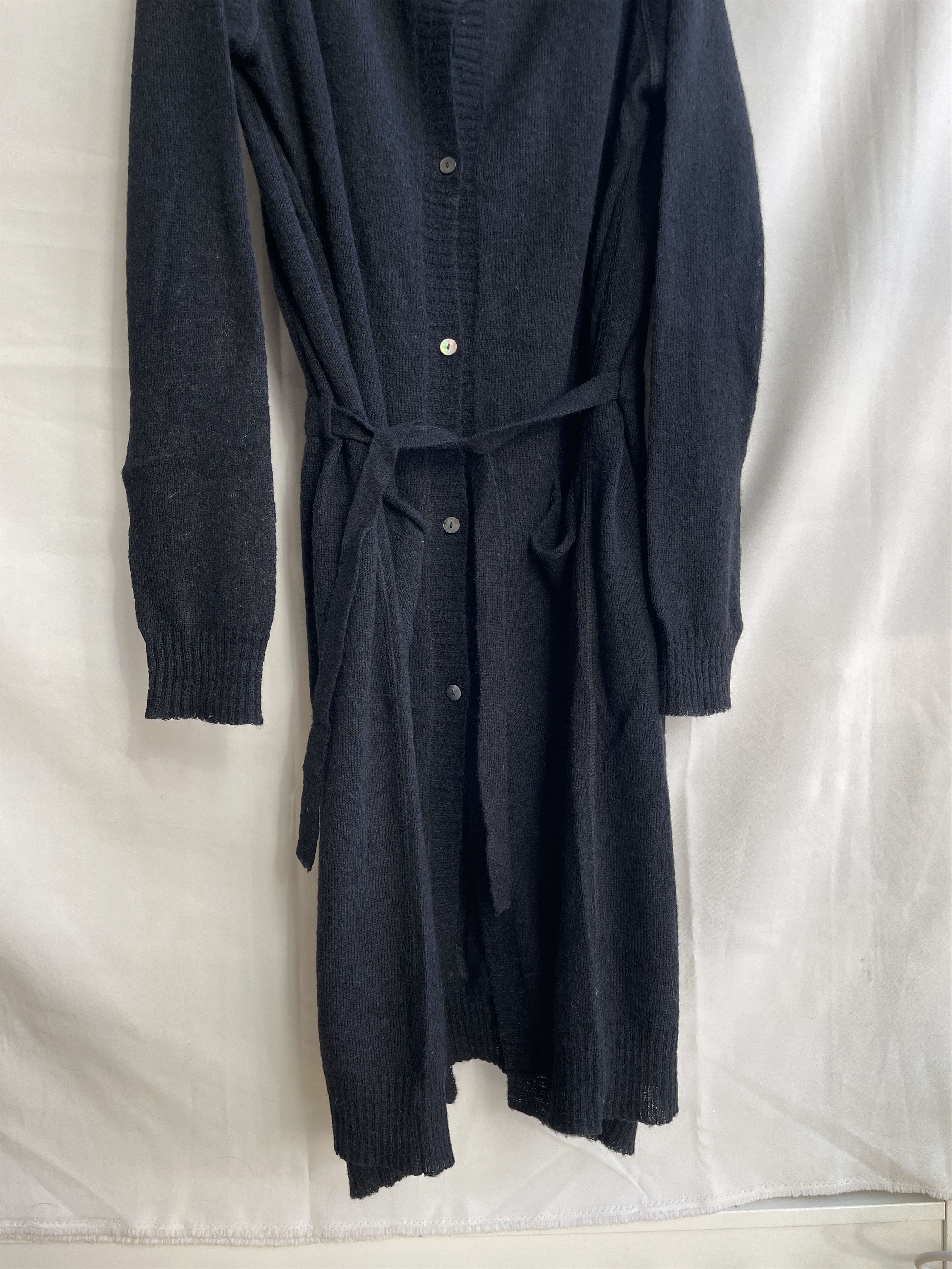 Annette Gortz Annette Gortz Baby Alpaca Blend Belted Long Cardigan Size L / US 10 / IT 46 - 6 Thumbnail